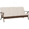 Scandinavian Aston Three Seater Sofa Cocoa Finish