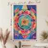 Abstract Multicolor Mandala Canvas Wall Art 22 x 34 Inch