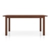 Dane Solid Wood 6 Seater Dining Table In Honey Finish
