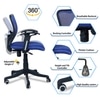 Odrione Low Back Ergonomic Chair in Blue Colour