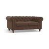 Winchester Essential 2 Seater Fabric Sofa in Daschund Brown Colour