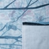 Blue Digital Print 400 Tc  Cotton Flat  Super King Size Bedsheet With 2 Pillow Cover