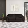 Esquel Premium 3 Seater Fabric Sofa in Deep Brown Velvet Colour