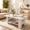 Spydercraft Gabriel Modern Coffee Table in White Finish