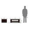 Epsilon Rectangular Solid Wood Coffee Table In Mahogany Finish