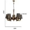 Devansh Metal Electric Wall Light in Blue Colour with Blue Shade Count of 2 Lights