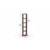 Walten Engineered Wood Bookshelf in Brown Maple