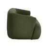 Morgen Boucle Fabric 1 Seater Sofa In Olive Green