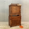 D'Dass Multi Color Mdf and Sheesham Wooden Temple With Cabinet For Pooja