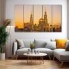 The Castle Decor Moscow Cathedral Mosque Wall Art Set of 5 27x48 Inch