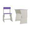 Utopia Extendable Toddler Study Desk and Chair Set in Lavender Purple Colour