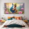The Castle Decor Bal Gopal Wall Painting Wooden Framed 27x48 Inch (Style 1)