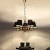 Devansh Gold Antique Wall Mounted Lamp With Black  Cotton Shade