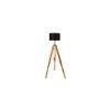 Albert Black Cotton Shade Floor Lamp