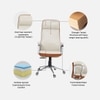 Ettorez Lexus Hb Ultra Premium Leatherette Office Chair In Cream And Tan