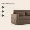 Camden 3 Seater Pull Out Sofa cum Bed In Mocha Brown Colour