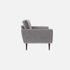 Faro Velvet 2 Seater Sofa in Grey Colour