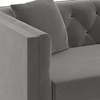 Windsor Luxe 3 Seater Fabric Sofa in Ash Grey Velvet Colour