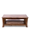 Omar Sheesham Wood Coffee Table In Teak Finish