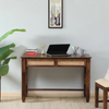 Karen Sheesham Wood 2 Drawer Console Table in Provincial Teak