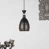 Carvera Iron Ceiling Lamp In Black And Gold Colour