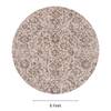 Neulooms Handloom Knotted Reversible Flatweave Round Rug Chocolate Brown or Ivory 8ft