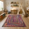 Imperial Knots Multicolor Hand Woven Dhurrie 3x5 Feet