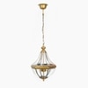 Costa Brass and Glass Pendant Light