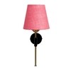 Devansh Metal Electric Wall Light in Black Colour with Pink Shade Count of 1 Light