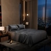Stoa Paris Double Bedsheet with 2 Pillow Covers sheet with Twilight Embrace
