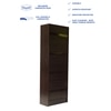 Hayao Engineered Wood 3 Tier Book Shelf  With Bottom Cabinet In Wenge Finish