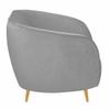 Nero Velvet 3 Seater Sofa in Grey Colour
