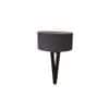 Hamptons Grey Metal Shade Club Floor Lamp with Metal Base