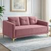 Arab Velvet 3 Seater Sofa Peach Color