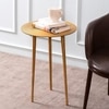 Cosmo Aluminium Side Table in Gold Colour