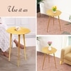 Cosmo Aluminium Side Table in Gold Colour