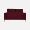 Nency Velvet 2 seater Sofa Maroon