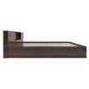 Hoshi Engineered Wood King  Size Bed With Box Storage (Walnut Finish)