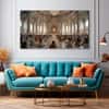 The Castle Decor Ram Mandir Wall Painting Wooden Framed 27x48 Inch (Style 3)