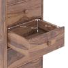 Magellan Solid Wood Chest of 5 Drawers in Teak Finish
