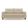 Edward 3 Seater Fabric Sofa (Pearl White)