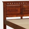 Zvya Solid Wood King  Size Bed Without Storage (Honey Finish)