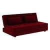 Merson 3 Seater Sofa Cum Bed In Maroon Color