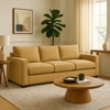 Lawson 3 Seater Sofa In Leatherette Beige Color
