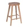 Loft Bar Stool In Natural Finish