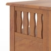 Raynor Solid Wood Bedside Table In Amber Walnut Finish