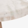 Hump Marble Side Table in Brown Colour