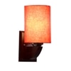 Devansh Solid Wood Electric Wall Light in Orange Colour with Orange Shade Count of 1 Light