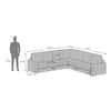Apollo Corner Sofa (Seating Capacity : Left Aligned 3 Seater + Right Aligned 3 Seater + Corner, Colour : Smoke, Cushion Type : Soft, Back Height : High Back)