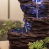 Wine Fiber Glass Rock Carvern Indoor Water Fountain
